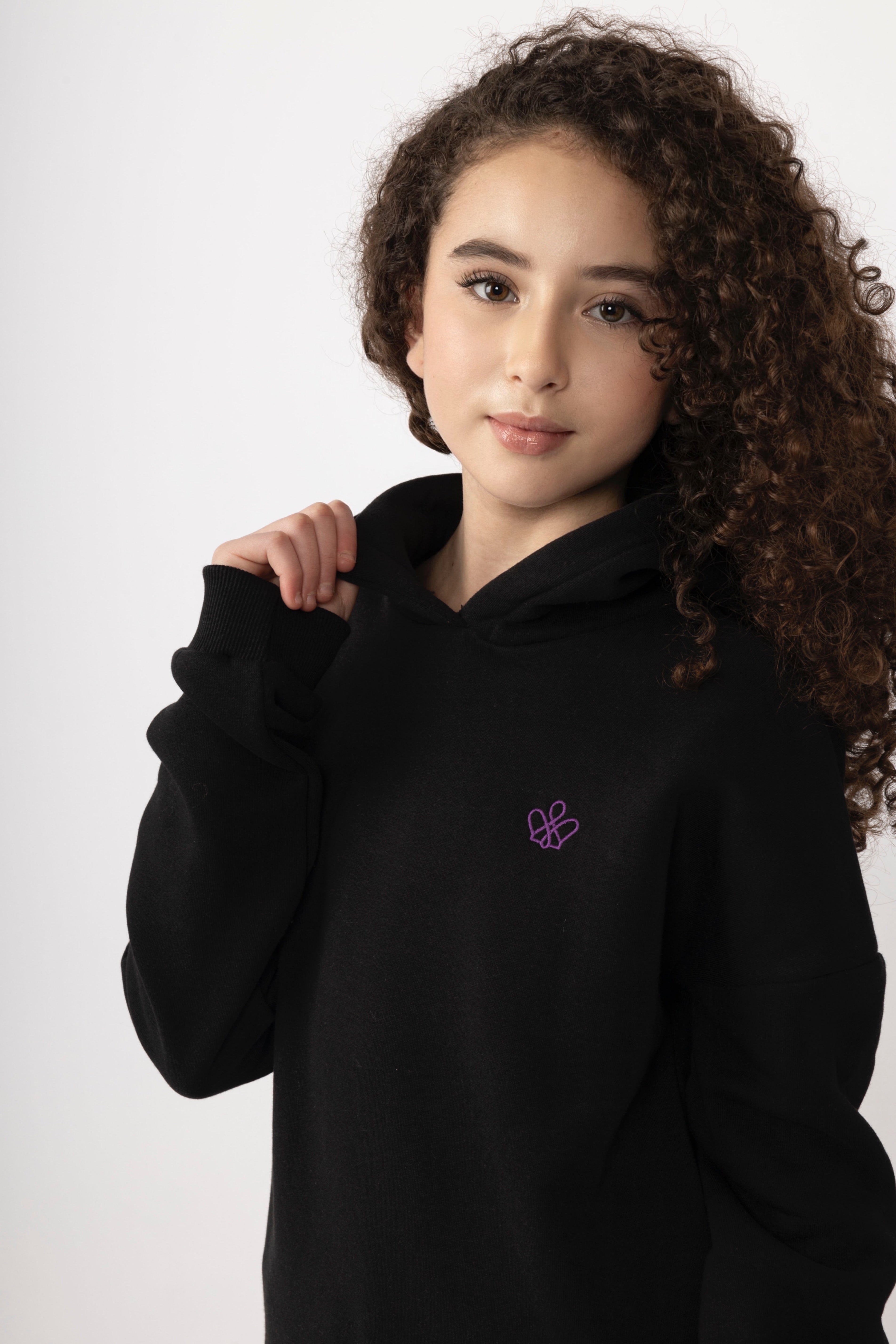 Hoodie Skirt Set Black